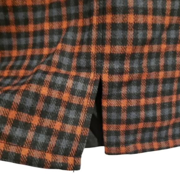 ANN TAYLOR Loft Plaid Wool Blend Academia Career Wear Pencil Skirt Size 4 - Picture 3 of 7